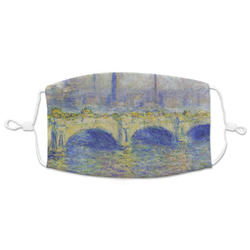 Waterloo Bridge by Claude Monet Adult Cloth Face Mask - XLarge