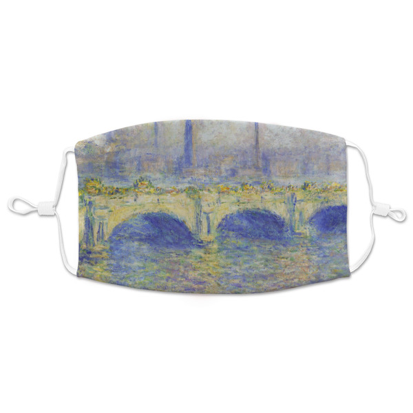 Custom Waterloo Bridge by Claude Monet Adult Cloth Face Mask - XLarge