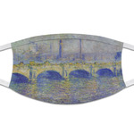 Waterloo Bridge by Claude Monet Cloth Face Mask (T-Shirt Fabric)