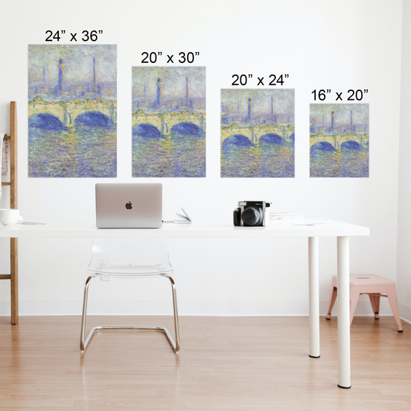 Waterloo Bridge by Claude Monet Matte Poster - Sizes