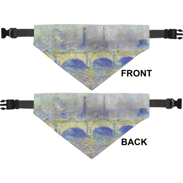 Waterloo Bridge by Claude Monet Medium Dog Bandana Approval