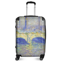 Waterloo Bridge by Claude Monet Suitcase - 24" Medium - Checked