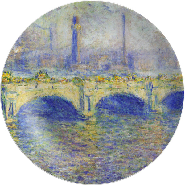 Custom Waterloo Bridge by Claude Monet Melamine Plate