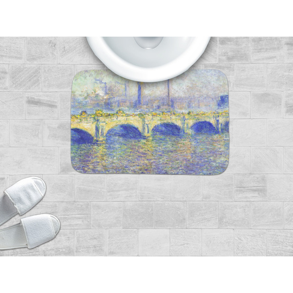 Waterloo Bridge by Claude Monet Memory Foam Bath Mat - LIFESTYLE