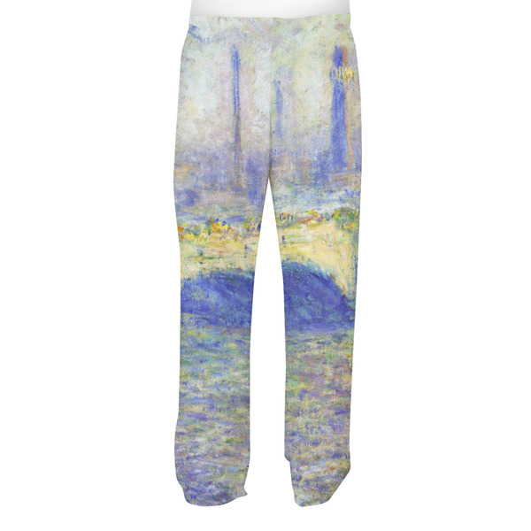 Waterloo Bridge by Claude Monet Men's Pjs Back - on model