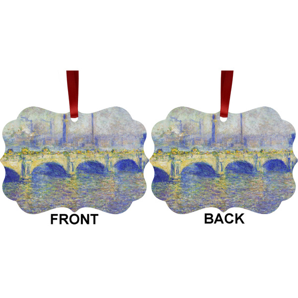 Waterloo Bridge by Claude Monet Metal Benilux Ornament - Front and Back (APPROVAL)