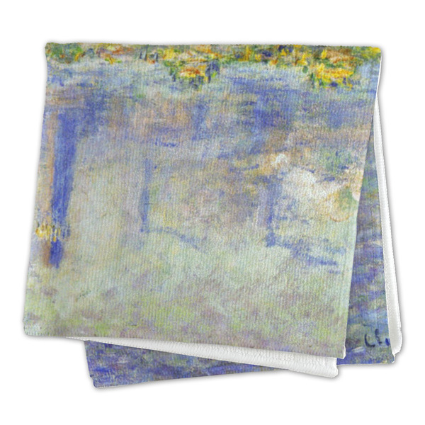 Waterloo Bridge by Claude Monet Microfiber Dish Rag - FOLDED (square)