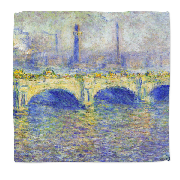 Custom Waterloo Bridge by Claude Monet Microfiber Dish Rag