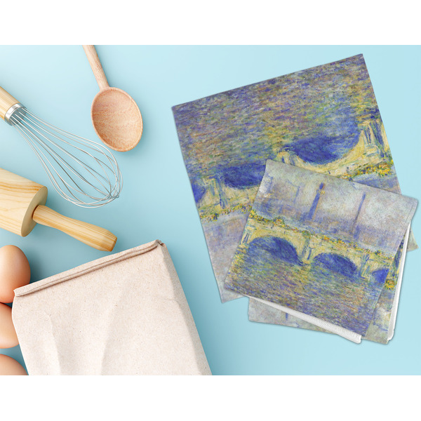 Waterloo Bridge by Claude Monet Microfiber Dish Rag - LIFESTYLE