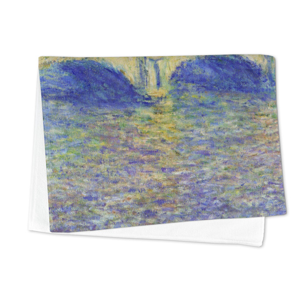 Waterloo Bridge by Claude Monet Microfiber Dish Towel - FOLDED HALF