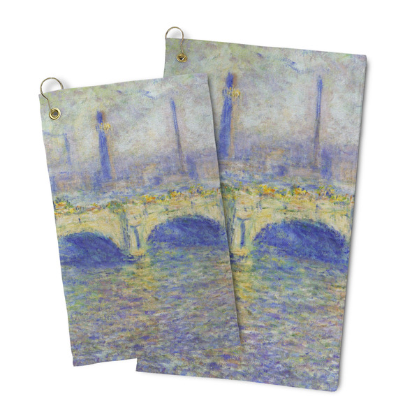 Waterloo Bridge by Claude Monet Microfiber Golf Towel - PARENT/MAIN