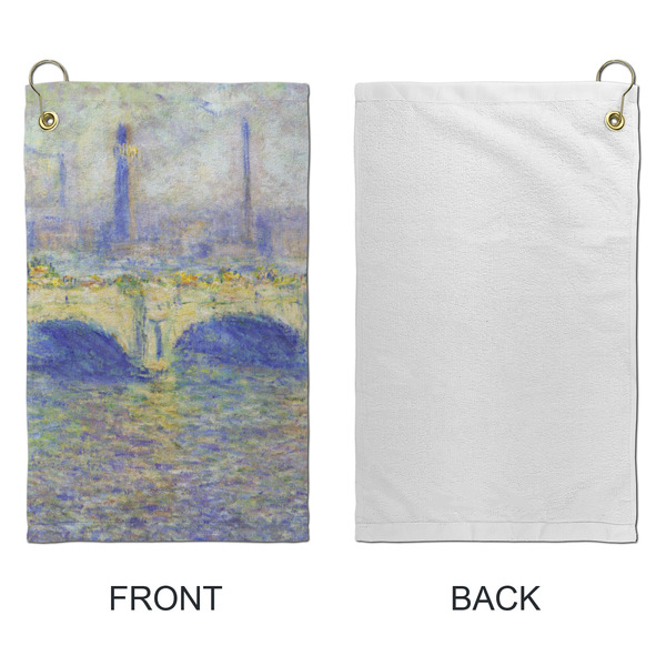 Waterloo Bridge by Claude Monet Microfiber Golf Towels - Small - APPROVAL