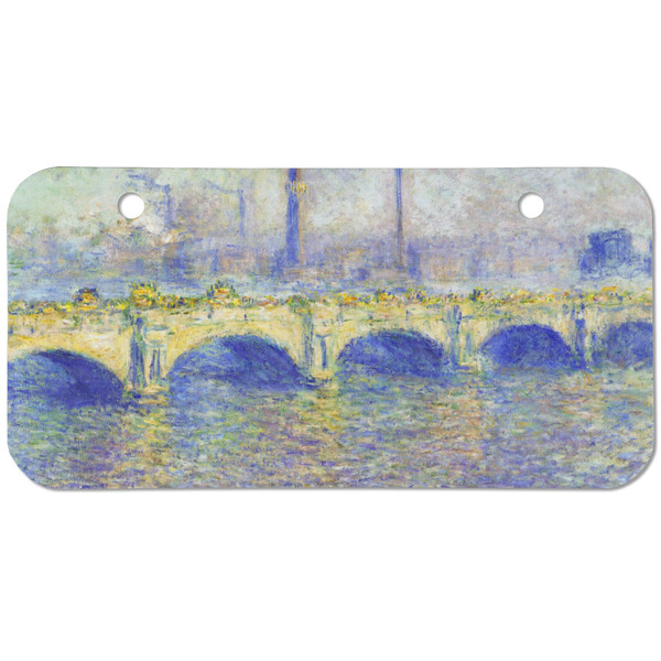 Custom Waterloo Bridge by Claude Monet Mini/Bicycle License Plate (2 Holes)