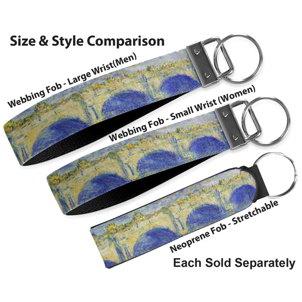 Waterloo Bridge by Claude Monet Multiple Key Ring comparison sizes
