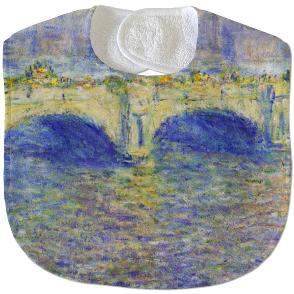 Waterloo Bridge by Claude Monet New Baby Bib - Closed and Folded
