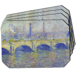 Waterloo Bridge by Claude Monet Dining Table Mat - Octagon