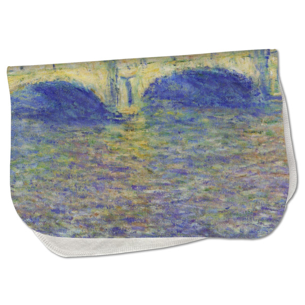 Custom Waterloo Bridge by Claude Monet Burp Cloth - Fleece