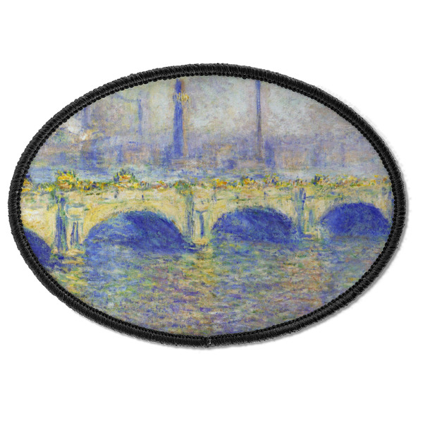 Custom Waterloo Bridge by Claude Monet Iron On Oval Patch