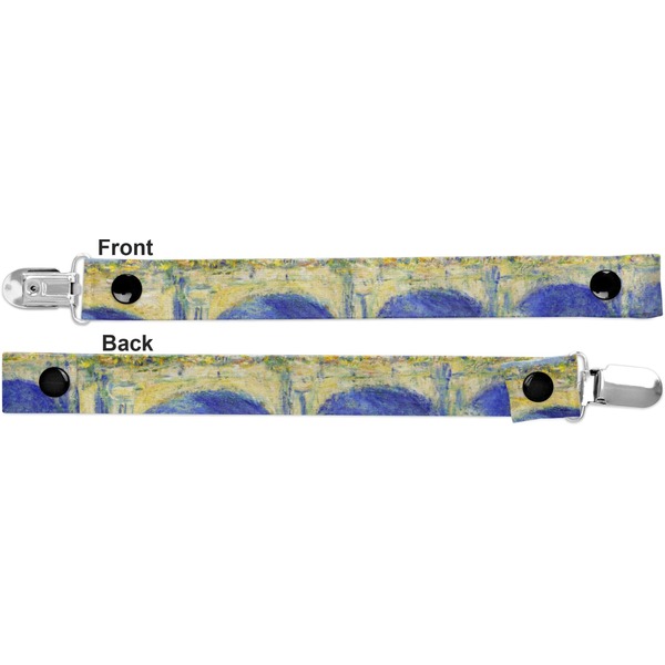 Waterloo Bridge Pacifier Clip - Front and Back
