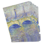 Waterloo Bridge by Claude Monet Binder Tab Divider Set