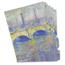 Waterloo Bridge by Claude Monet Binder Tab Divider Set