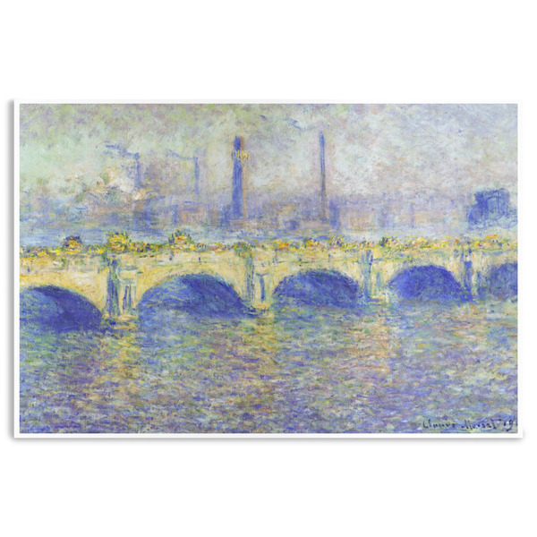 Custom Waterloo Bridge by Claude Monet Disposable Paper Placemats