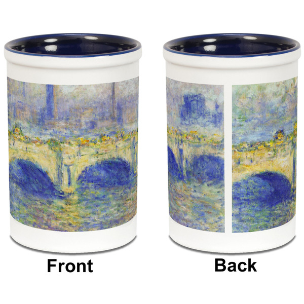 Waterloo Bridge by Claude Monet Pencil Holder - Blue - approval