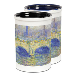 Waterloo Bridge by Claude Monet Ceramic Pencil Holder - Large