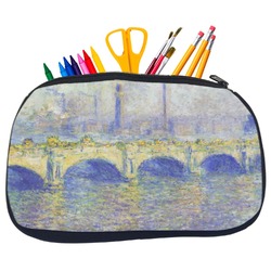 Waterloo Bridge by Claude Monet Neoprene Pencil Case - Medium
