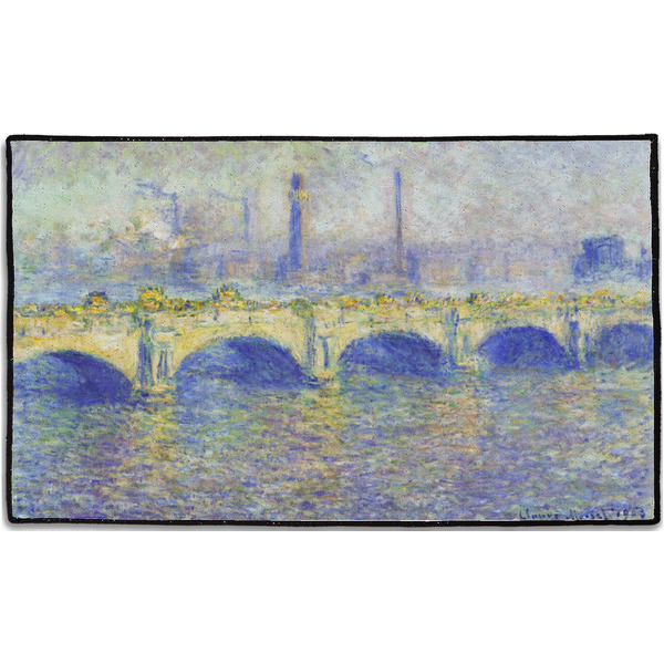 Custom Waterloo Bridge by Claude Monet Door Mat - 60"x36"