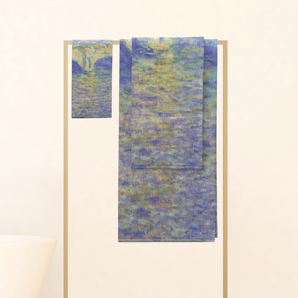 Waterloo Bridge by Claude Monet Personalized Towel Set
