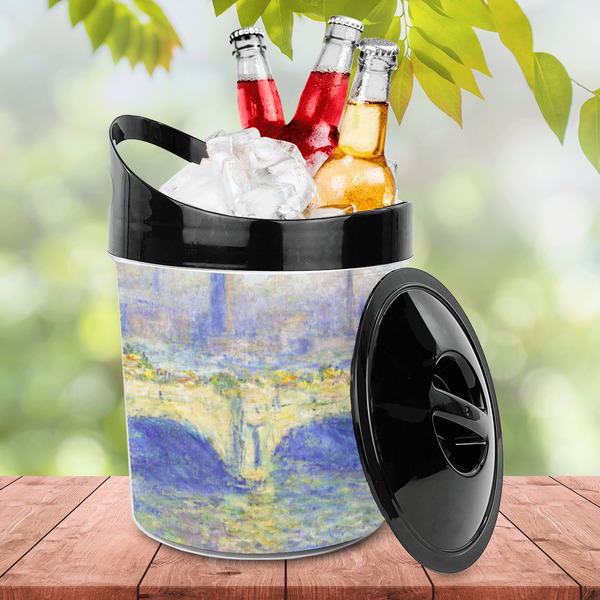 Waterloo Bridge by Claude Monet Plastic Ice Bucket - LIFESTYLE
