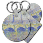 Waterloo Bridge by Claude Monet Plastic Keychain