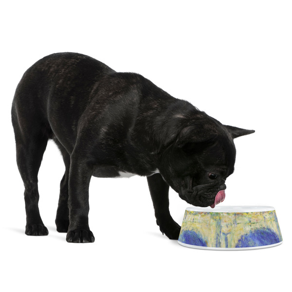Waterloo Bridge by Claude Monet Plastic Pet Bowls - Medium - LIFESTYLE