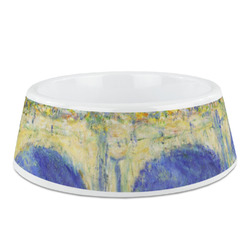 Waterloo Bridge by Claude Monet Plastic Dog Bowl - Medium