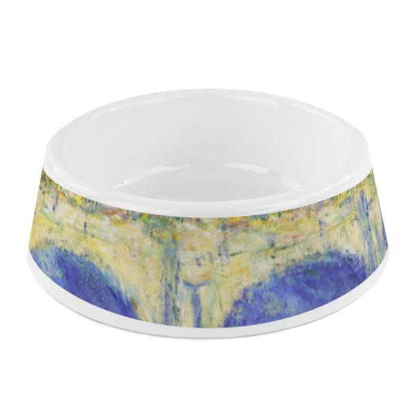 Custom Waterloo Bridge by Claude Monet Plastic Dog Bowl - Small