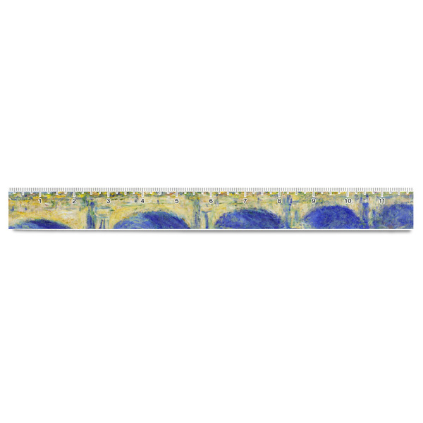 Waterloo Bridge by Claude Monet Plastic Ruler - 12" - FRONT