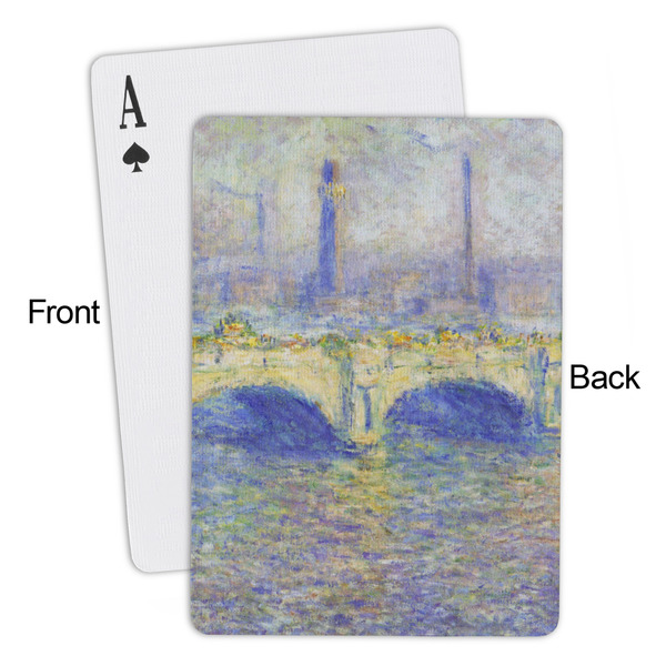 Waterloo Bridge by Claude Monet Playing Cards - Approval