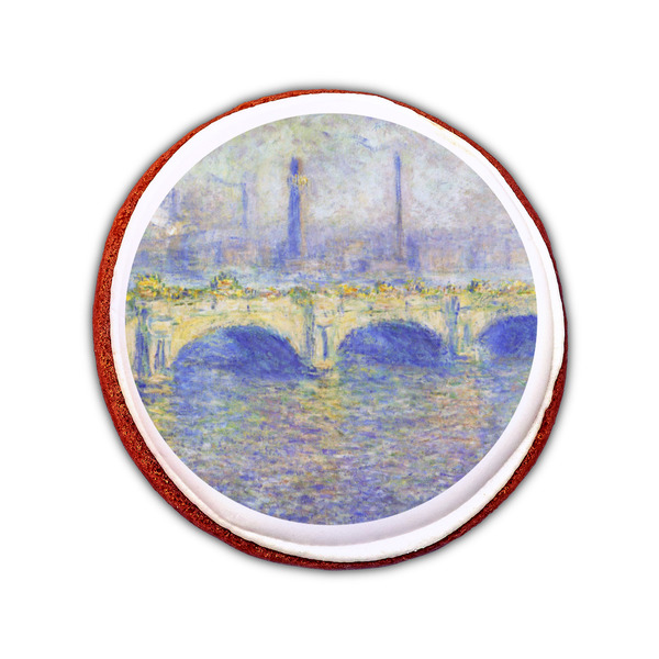Waterloo Bridge by Claude Monet Printed Icing Circle - Small - On Cookie
