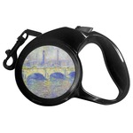 Waterloo Bridge by Claude Monet Retractable Dog Leash - Medium