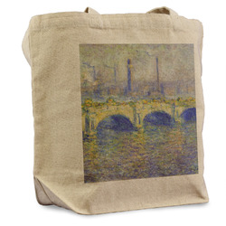 Waterloo Bridge by Claude Monet Reusable Cotton Grocery Bag