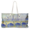 Waterloo Bridge by Claude Monet Large Tote Bag with Rope Handles