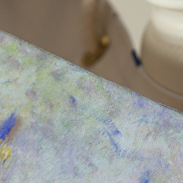 Waterloo Bridge by Claude Monet Large Rope Tote - Close Up View