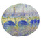 Waterloo Bridge by Claude Monet Round Fridge Magnet - THREE