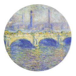 Waterloo Bridge by Claude Monet 5' Round Indoor Area Rug