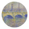 Waterloo Bridge by Claude Monet Round Linen Placemat