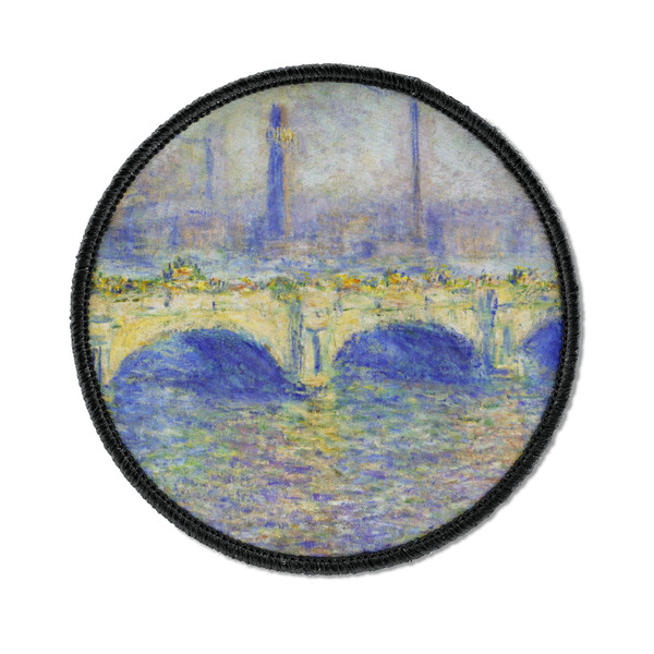 Custom Waterloo Bridge by Claude Monet Iron On Round Patch