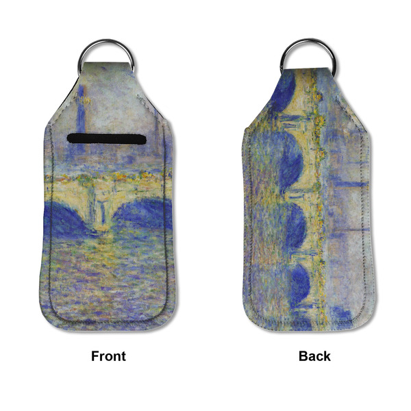 Waterloo Bridge by Claude Monet Sanitizer Holder Keychain - Large APPROVAL (Flat)