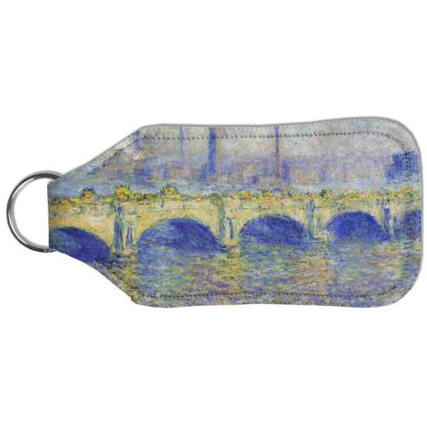 Waterloo Bridge by Claude Monet Sanitizer Holder Keychain - Large (Back)