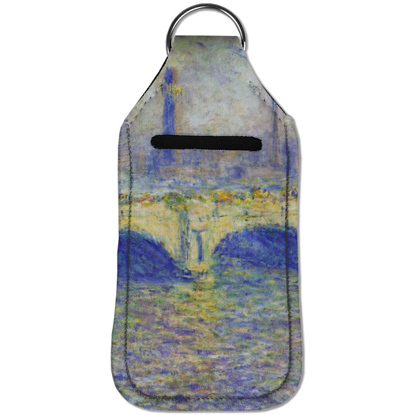 Waterloo Bridge by Claude Monet Sanitizer Holder Keychain - Large (Front)
